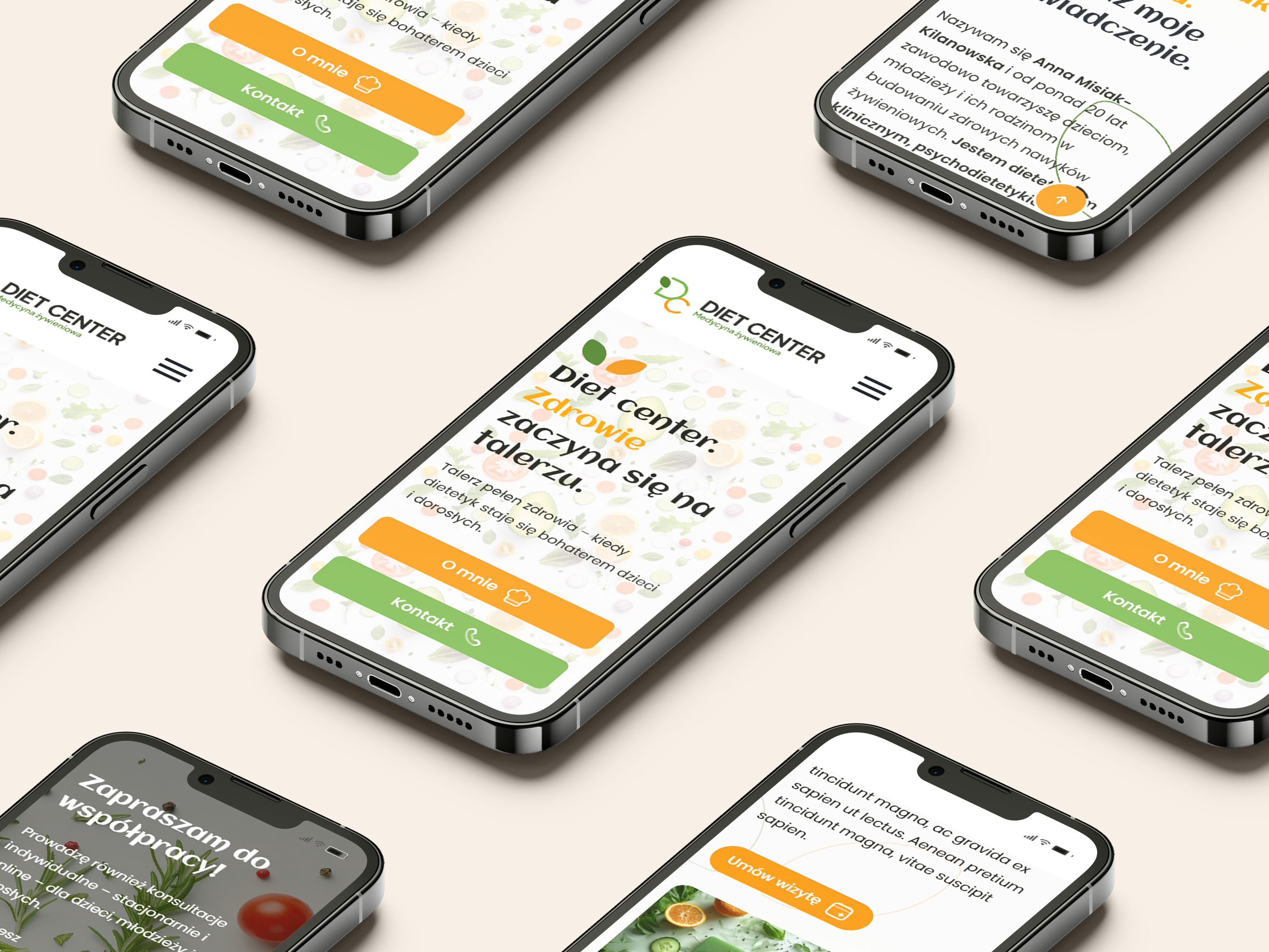 wygląd mobilny aplikacji i strony internetowej