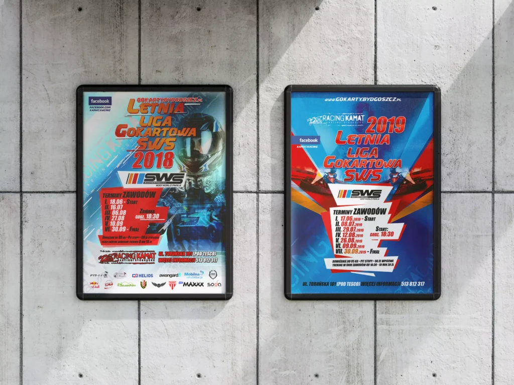 plakat dla Kamat Racing