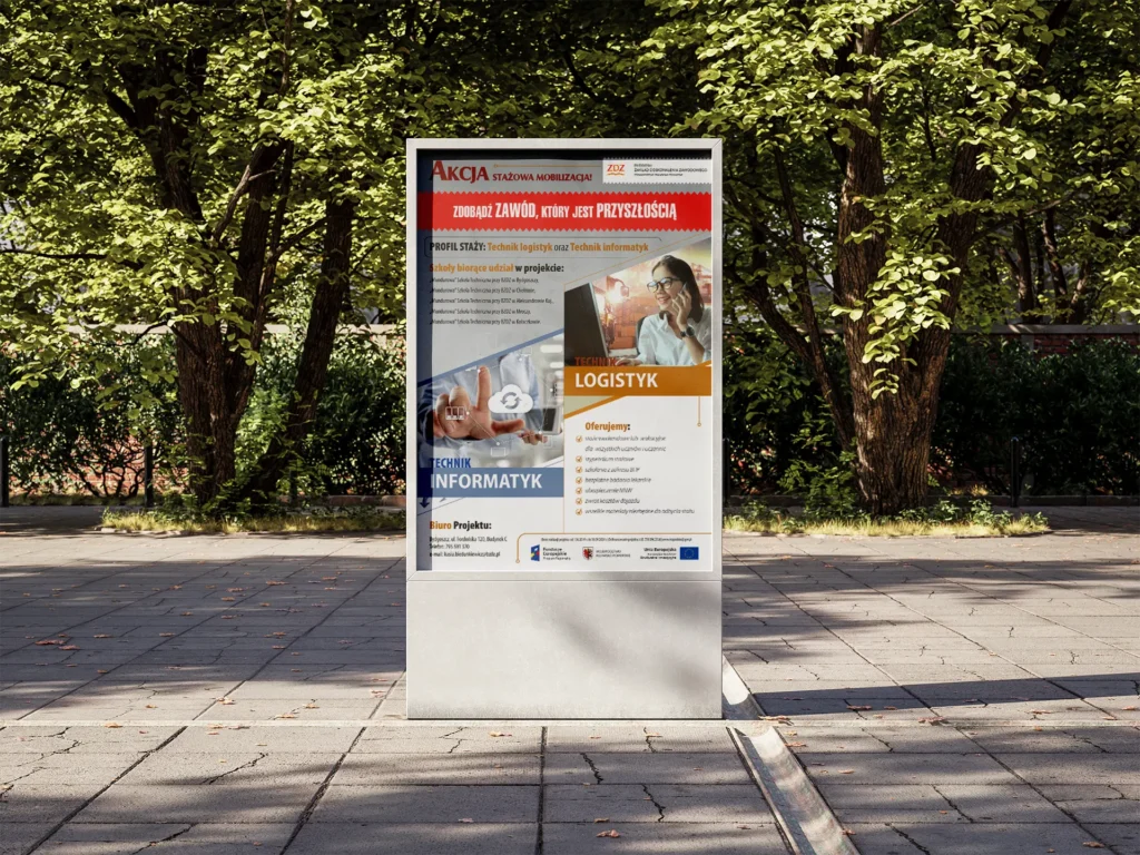 Plakat ZDZ zdobądź zawód który jest przyszłością